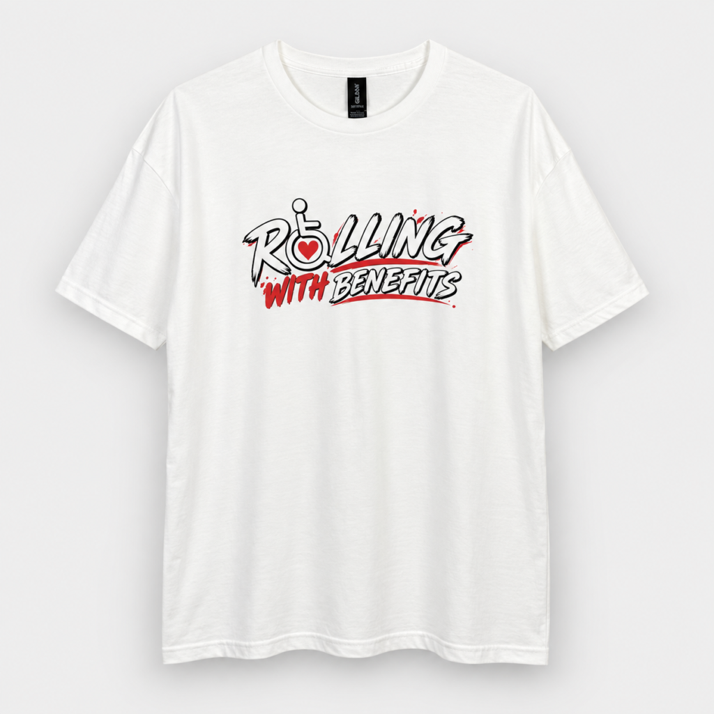 Rolling With Benefits – 100% Cotton Graphic T-Shirt