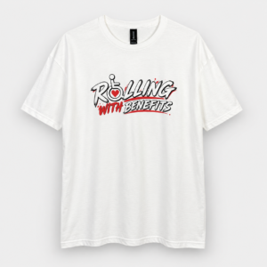 Rolling With Benefits – 100% Cotton Graphic T-Shirt